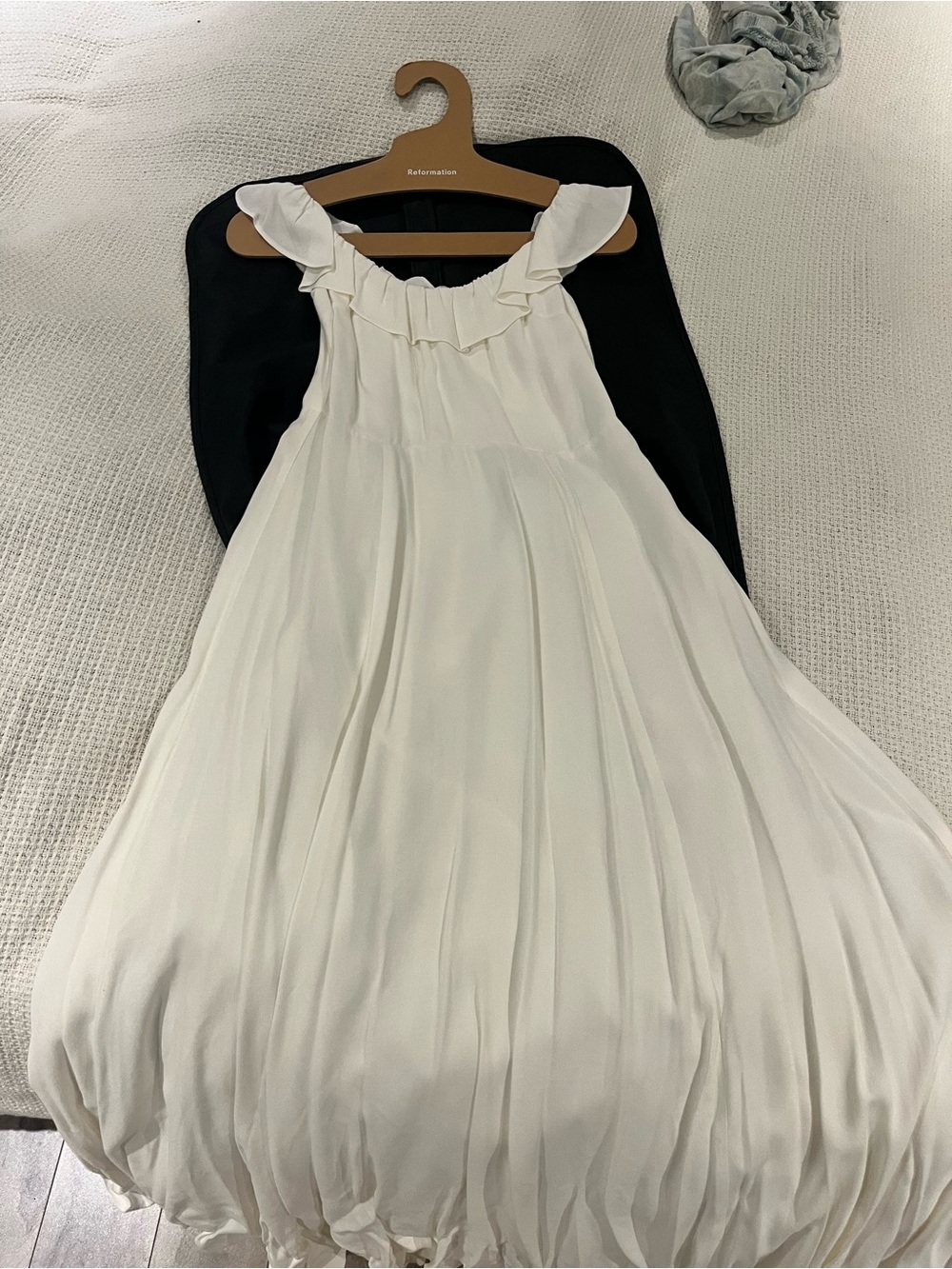 NWT Reformation “Verbena” white off the shoulder dress - Picture 8 of 9